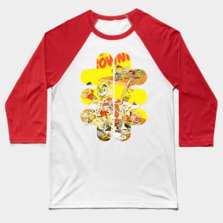 Brownies Cake Retro Vintage Comic Old Funny Scifi Fantasy Popart Baseball T-Shirt